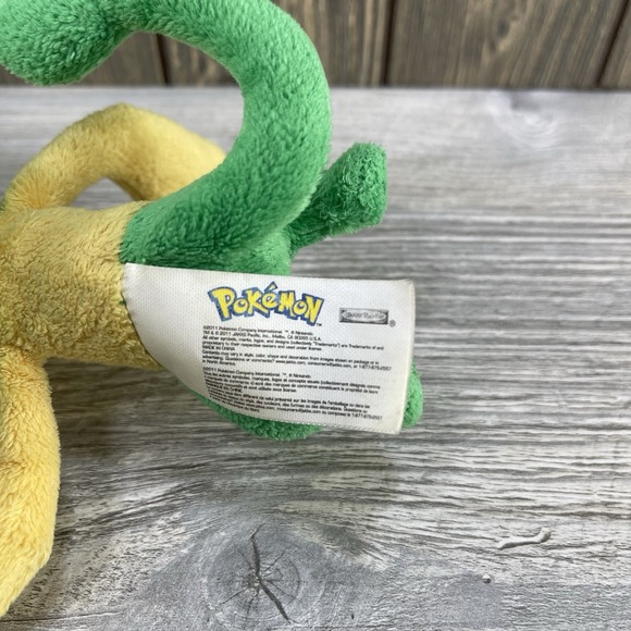 Pokemon Pansage Stuffed Plush Green Grass Type Nintendo Jakks Pacific 2011 - Picture 10 of 16